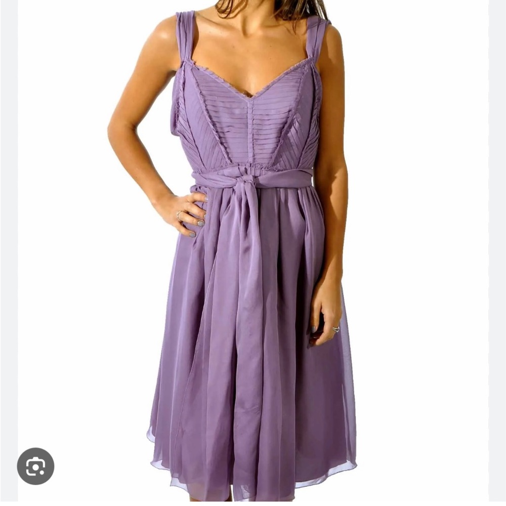 Alberta Ferretti's lavender silk dress